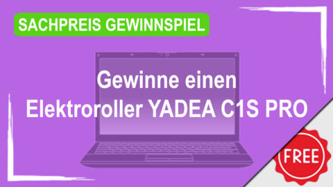 Gewinne mit Trittbrett Helden einen Elektroroller YADEA C1S PRO