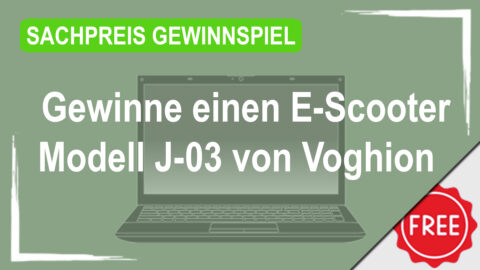 Gewinne einen E-Scooter Modell J-03 von Voghion