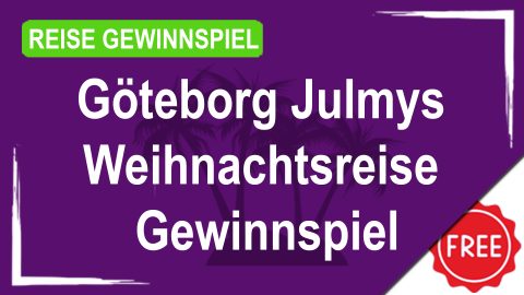 Göteborg Julmys Weihnachtsreise Gewinnspiel